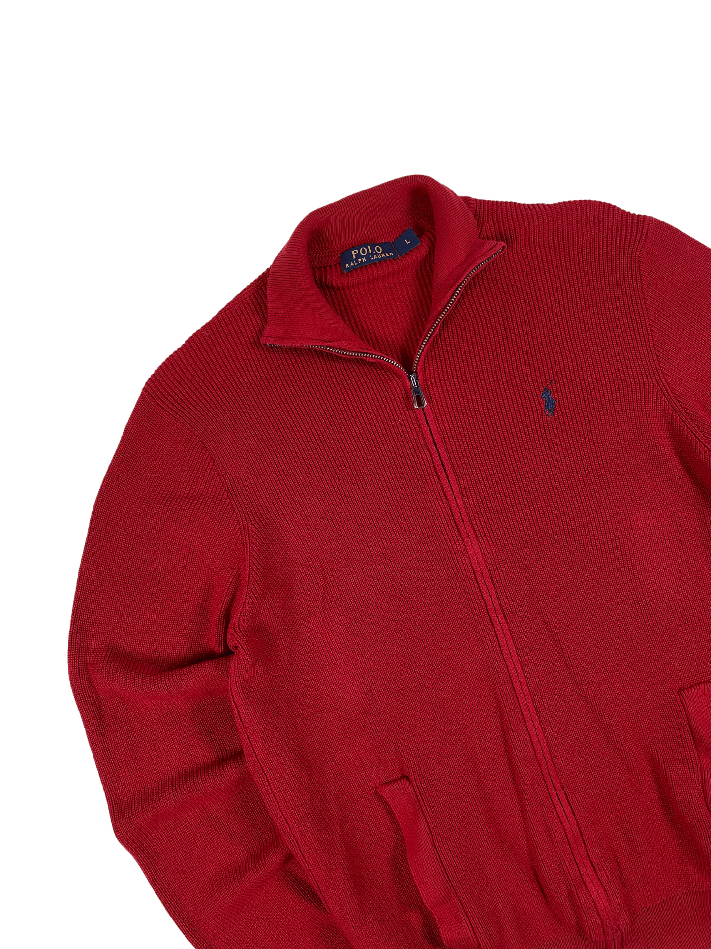 Ralph Lauren Zip-Up Knit Sweater (L)